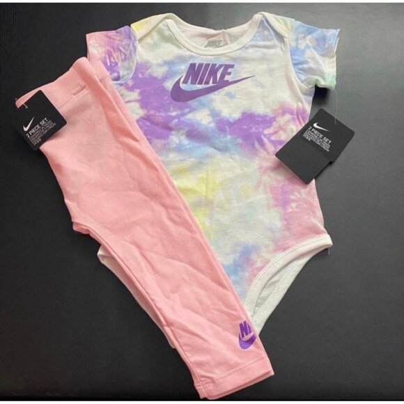 NWT Nike tie dye one-piece & Leggings Set Girls Size 18M